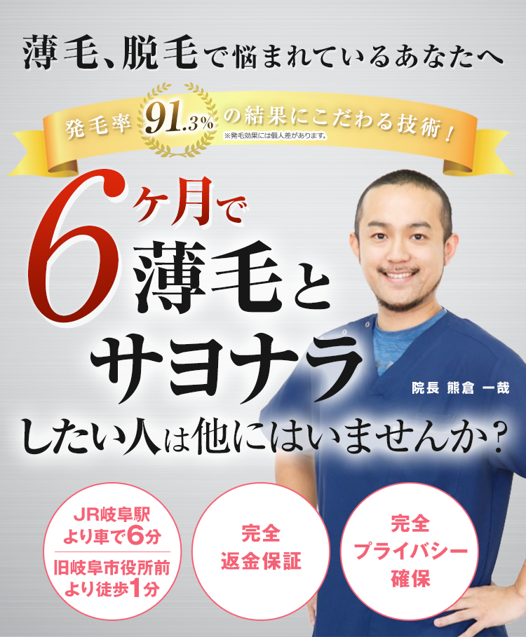 6ヶ月で薄毛とサヨナラしたい人は他にはいませんか？